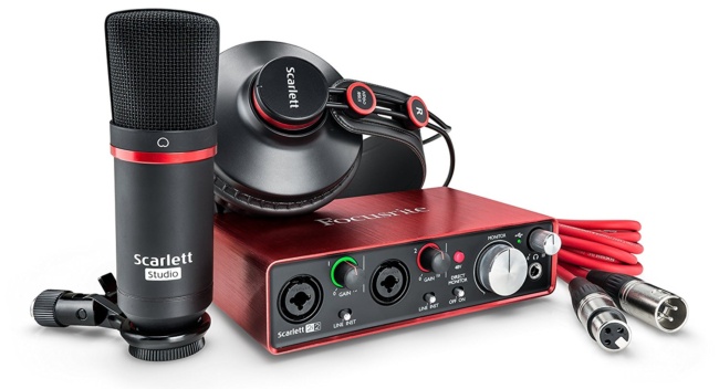 Fосuѕritе Sсаrlеtt Studiо USB Audiо Interface Recording Pасkаgе