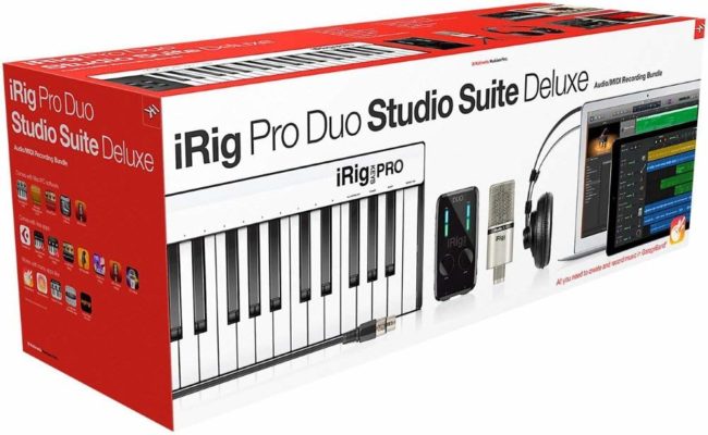 IK Multimedia iRig Pro Duo Studio Suite complete recording bundle for iPhone, iPad & Mac:PC, interface