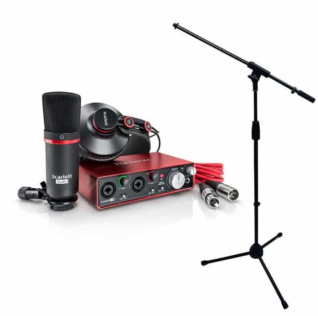 Focusrite Scarlett 2i2 MKII Studio Recording Bundle (2nd Gen)