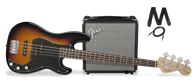 Squier Affinity PJ Bass Package