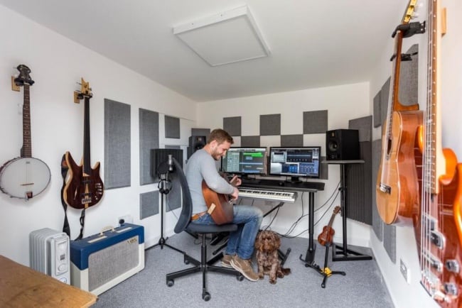 soundproofed room for muscians