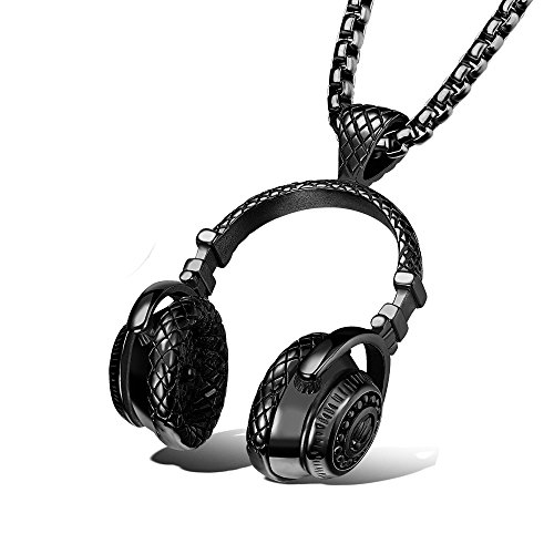 PAURO Men's Stainless Steel Music Headset DJ Headphone