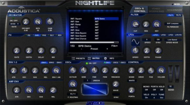Acoustica Nightlife vst plug-in instrument