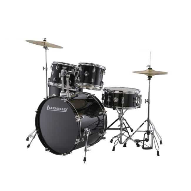 Ludwig Accent Drive Black 5-Piece Drum Set