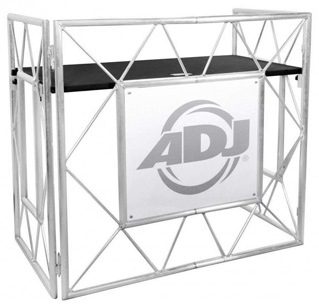 American DJ Pro Event Table II Foldable DJ Booth Truss Facade