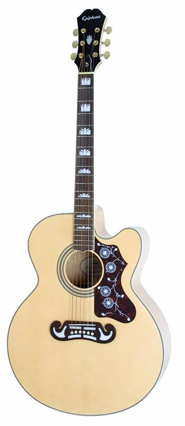 Epiphone EJ-200SCE Solid Top Cutaway Acoustic :Electric Guitar