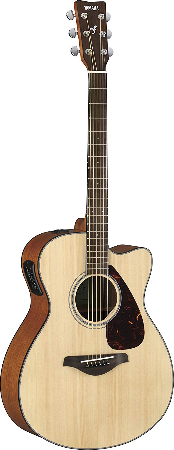 Yamaha FSX800C Small Body Solid Top Cutaway Acoustic-Electric Guitar