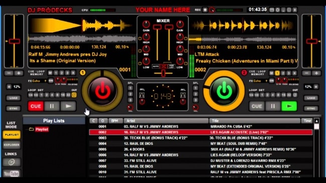dj prodecks - best free dj software