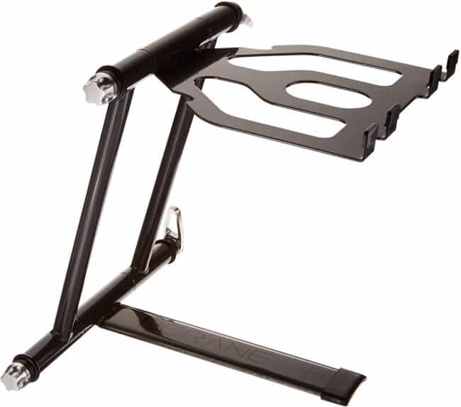 CRANE Stand Plus Universal DJ Stand for Laptops, Tablets and Controllers with Nylon Carry Bag, Graphite Grey