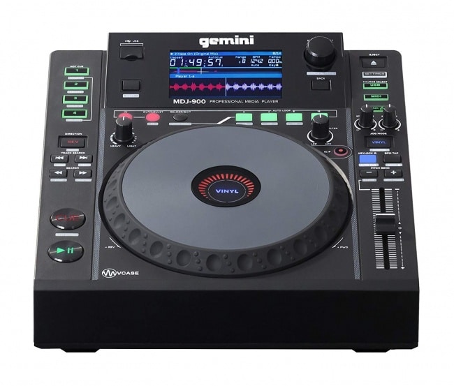 Gemini MDJ Series MDJ-900 Professional Audio DJ Media Player with 4.3-Inch Full Color Display Screen