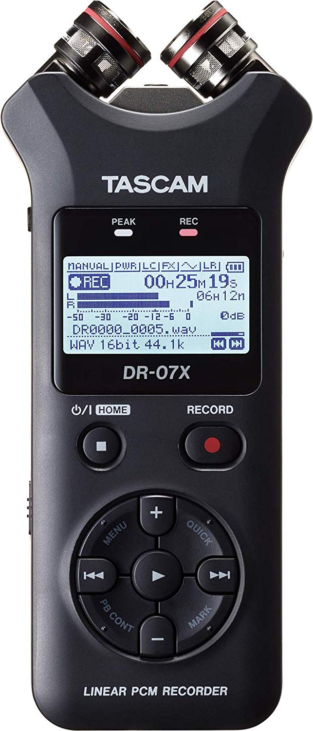 Tascam DR-07X Stereo Handheld Digital Audio Recorder and USB Audio Interface
