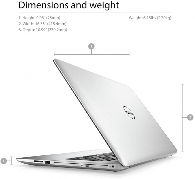 Dell Inspiron 17 5000 Series 5770 dimensions