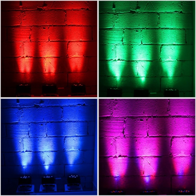LED Par Lights, YeeSite 36LEDs RGB Stage Wash Lights Sound Activated with Remote and DMX Control Up Lights for Church Wedding Stage Lighting DJ Party 2