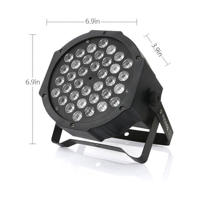 LED Par Lights, YeeSite 36LEDs RGB Stage Wash Lights Sound Activated with Remote and DMX Control Up Lights for Church Wedding Stage Lighting DJ Party