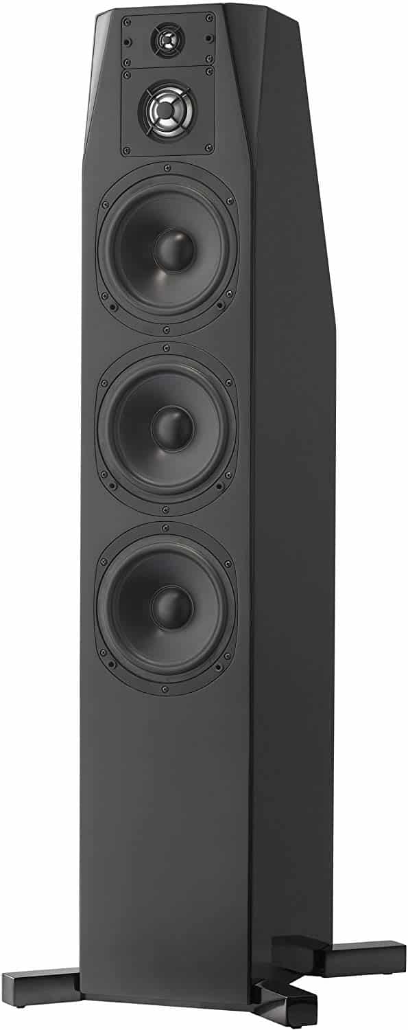 NHT C Series C-4 Floor-Standing 4-Way Tower Speaker, Single, High Gloss Black