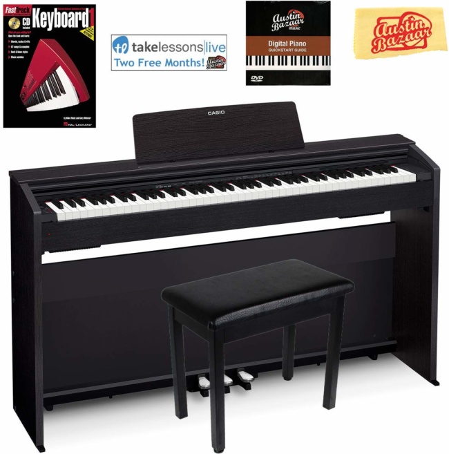 Casio Privia PX-870 Digital Piano - Black Bundle