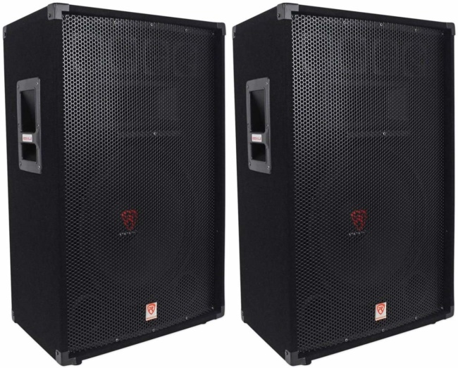 Rockville RSG15 15 3-Way 1500 Watt 8-Ohm Passive DJ:Pro Audio PA Speaker