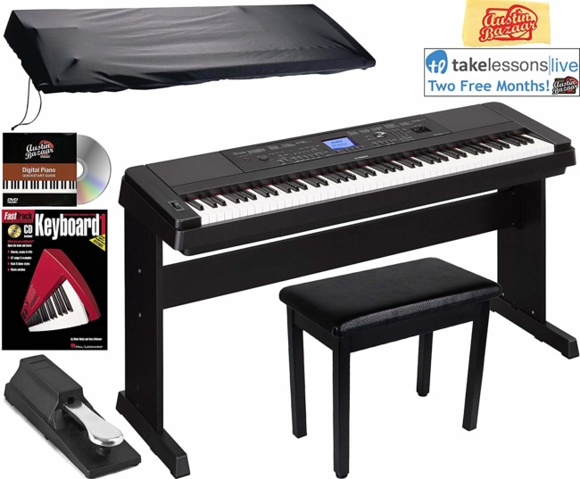 Yamaha DGX-660 Digital Piano - Black Bundle