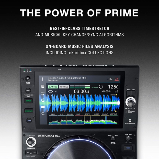 Denon DJ SC6000 PRIME – Professional Standalone DJ Media Player with 10.1-Inch Touchscreen
