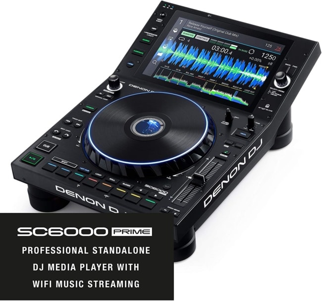 Denon DJ SC6000 PRIME – Professional Standalone DJ Media Player with WiFi Music Streaming and 10.1-Inch Touchscreen