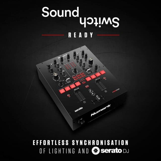 Numark Scratch | Two-Channel DJ Scratch Mixer for Serato DJ Pro (included)