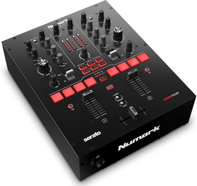 Numark Scratch | Two-Channel DJ Scratch Mixer for Serato DJ Pro side view