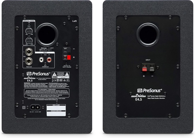 Presonus Eris E4.5-4.5 Near Field Studio Monitor (Pair) back side