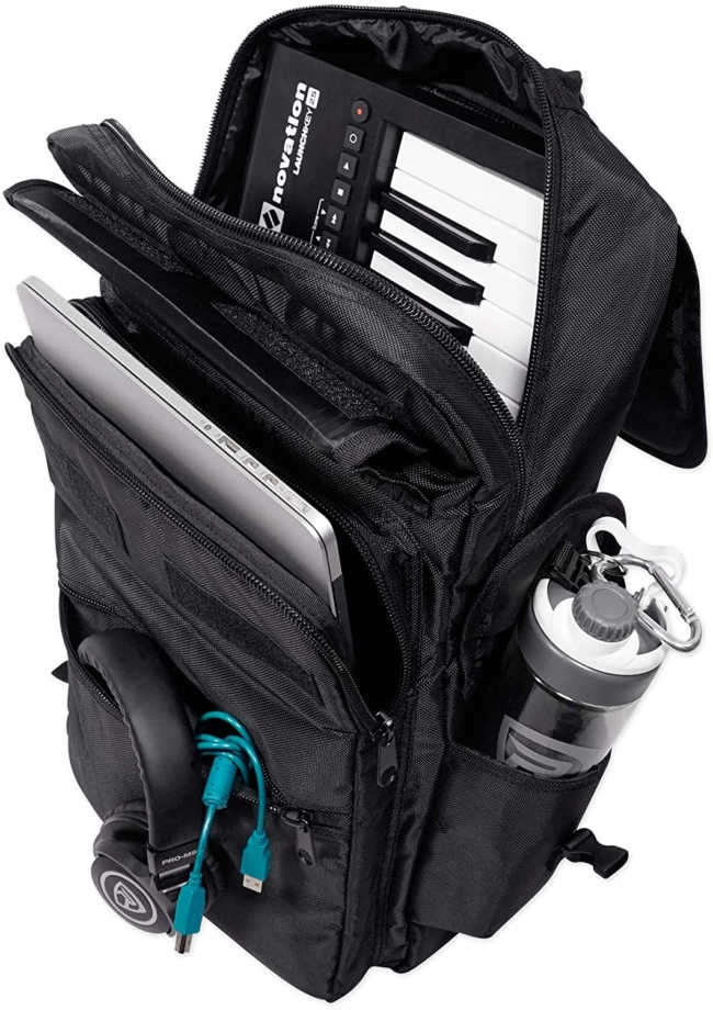 Rockville 25-Key Case Soft Carry Bag Backpack For Impulse+Launchkey 25 Keyboards INSIDE