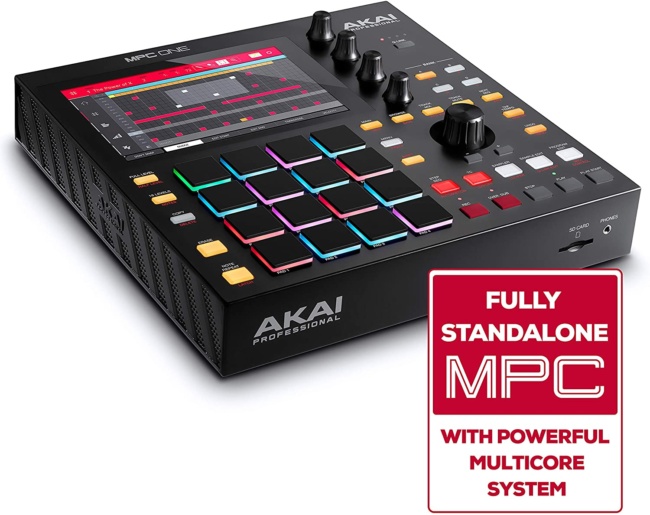 Akai Professional MPC One – Drum Machine, Sampler & MIDI Controller with Beat Pads, Synth Engines, Standalone Operation and Touch Display