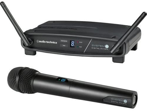 Audio-Technica ATW-1102 System 10 Digital Wireless Handheld Microphone Set with GM-1W Mobile Pack & 4-Hour Rapid Charger Kit