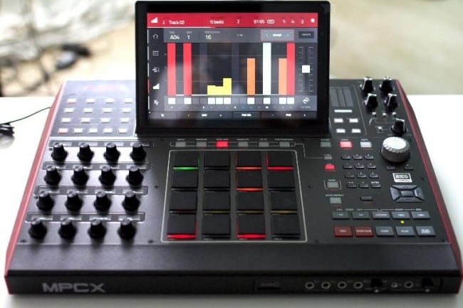 MPC X screen display