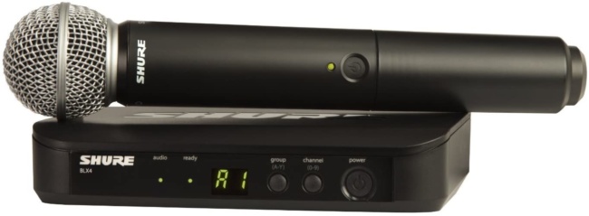 Shure BLX24:SM58 Wireless Microphone System with SM58 Handheld Vocal Mic