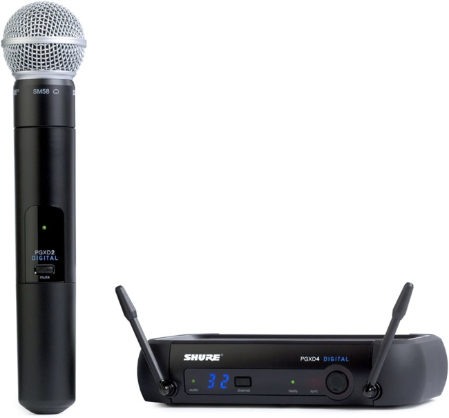 Shure PGXD24:SM58-X8 Digital Wireless Microphone System with SM58 Handheld Vocal Mic