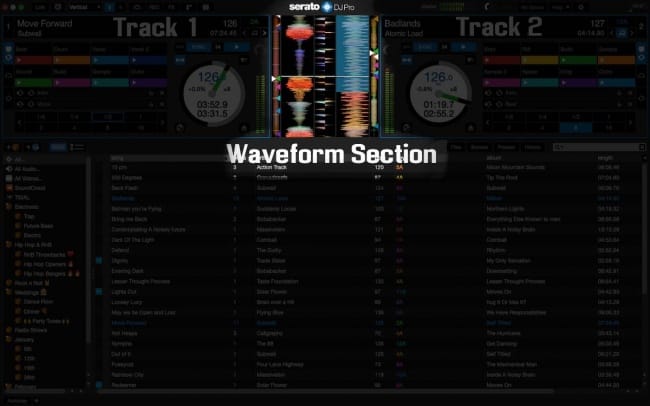 Serato DJ Waveform Section