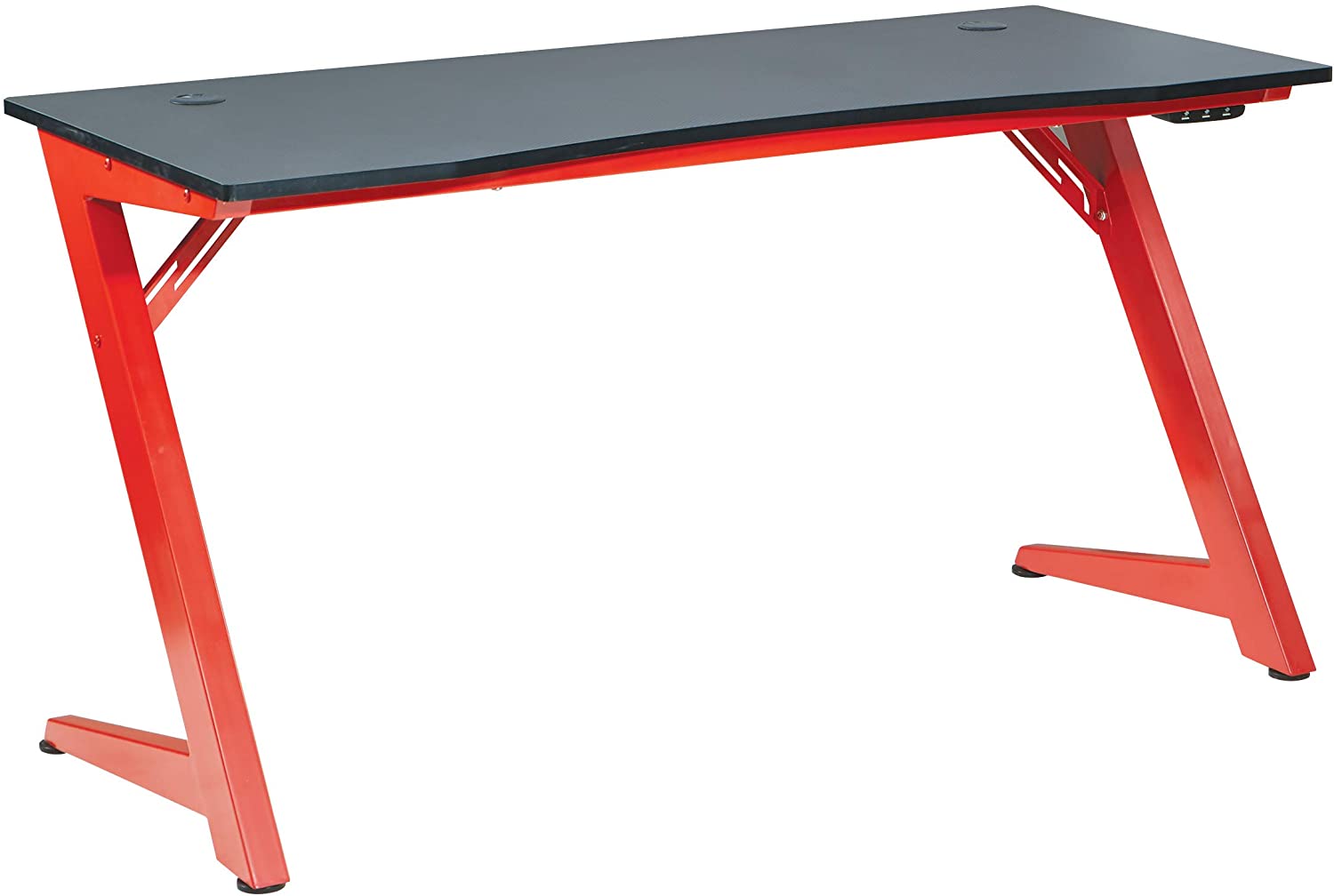 OSP Home Furnishings Beta Battlestation LED Lit Gaming Desk