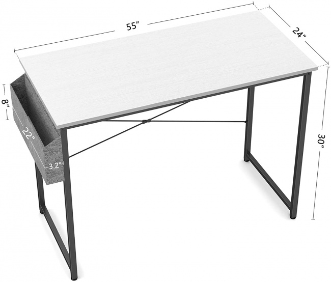 Cubiker Computer Desk 47" Home Office Writing Study Desk