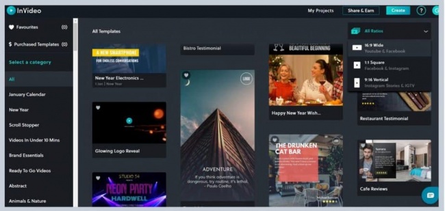 INVIDEO EDITING ONLINE