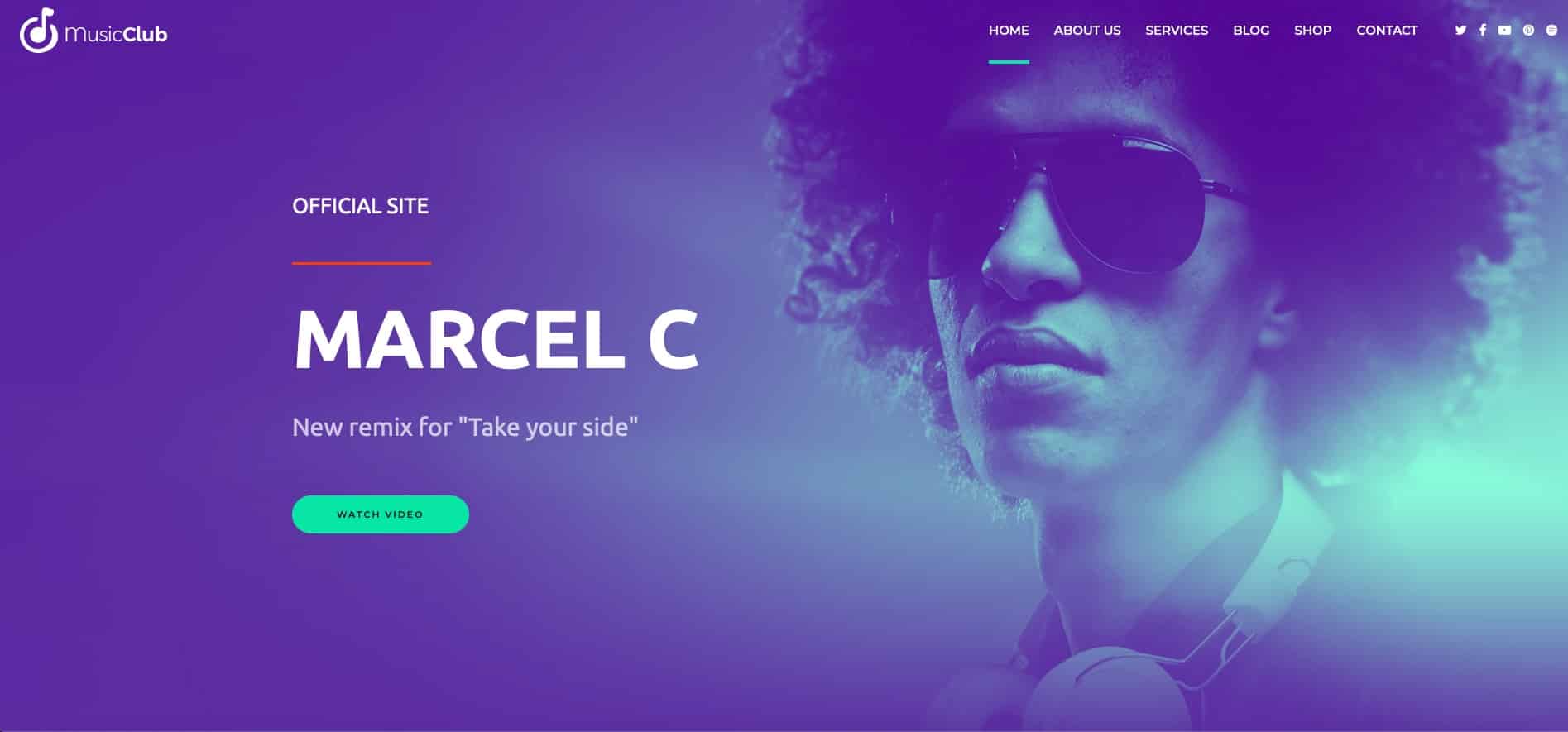 Music Club DJ WordPress Theme